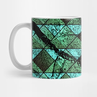 Distressed geometric pattern Mug